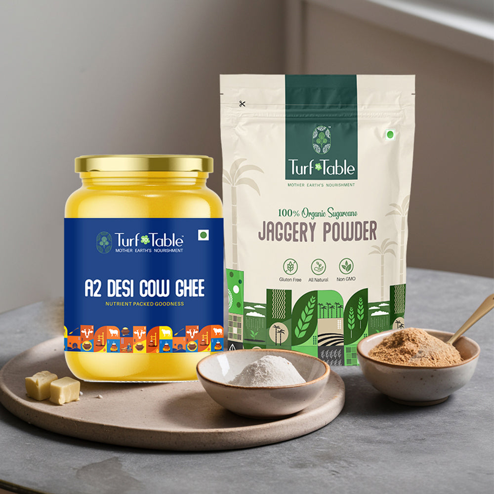 A2 Desi Ghee & Jaggery Powder
